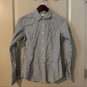 Maker's Shirt Kamakura WOMEN CLASSIC FIT striped shirt Size M
